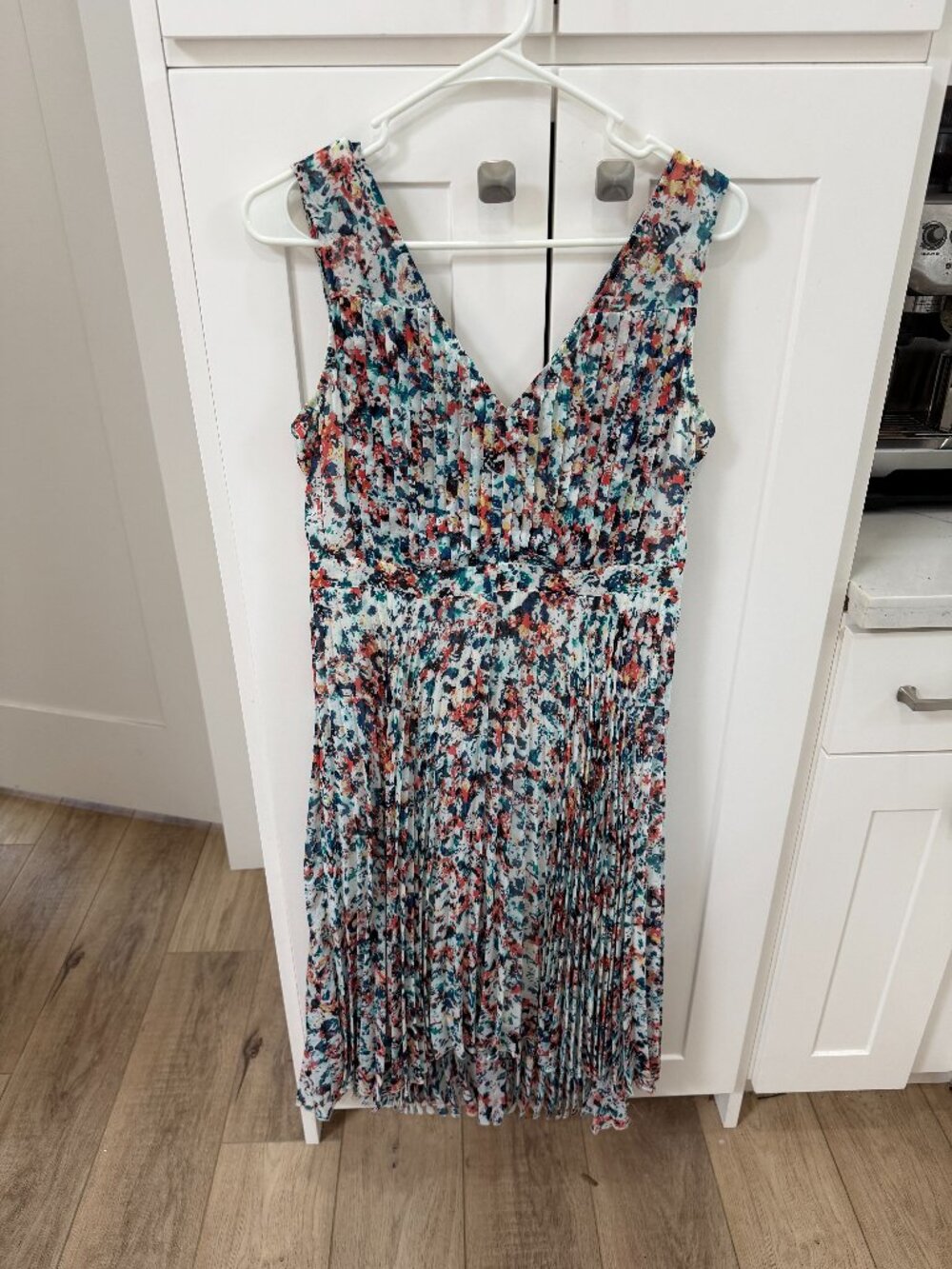Plenty by Tracy Reese Multicolor Floral Pleated Midi Dress